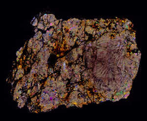 Meteorite Thin Section Chelyabinsk