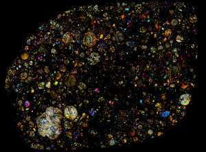 Meteorite Thin Section Dhofar 535