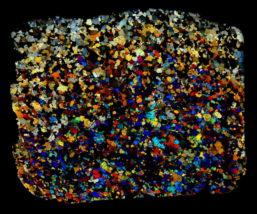 Nwa Meteorite Thin Section Solar Anamnesis