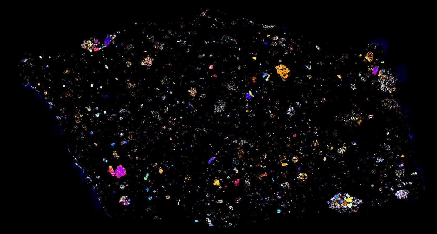 Murchison Meteorite Thin Section Solar Anamnesis