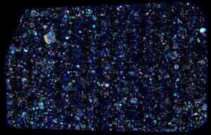 NWA 3358 Meteorite Thin Section